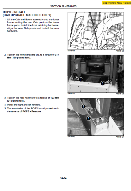 New Holland L160 and L170 SkidSteer Service Manual - Image 4