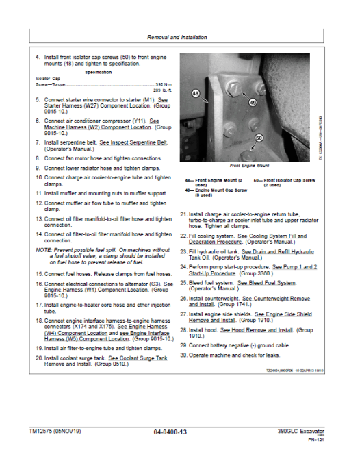 John Deere 380GLC Excavator Repair Technical Manual (S.N after D900001 - ) - Image 4