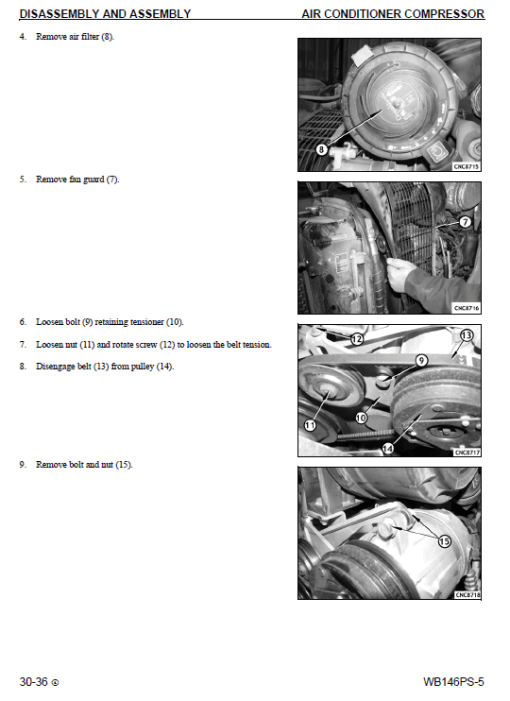 Komatsu WB146PS-5 Backhoe Loader Service Manual - Image 4