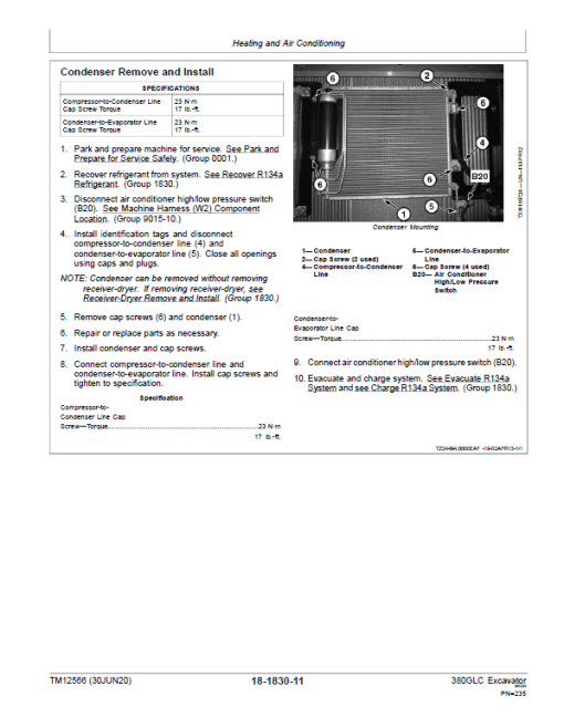 John Deere 380GLC Excavator Repair Technical Manual (S.N after E900001 - ) - Image 4