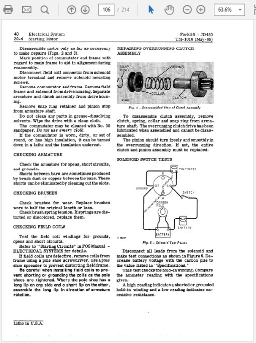 John Deere 480 Forklift Repair Technical Manual (TM1016) - Image 5