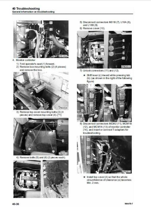 Komatsu WA470-7 Wheel Loader Service Manual - Image 3