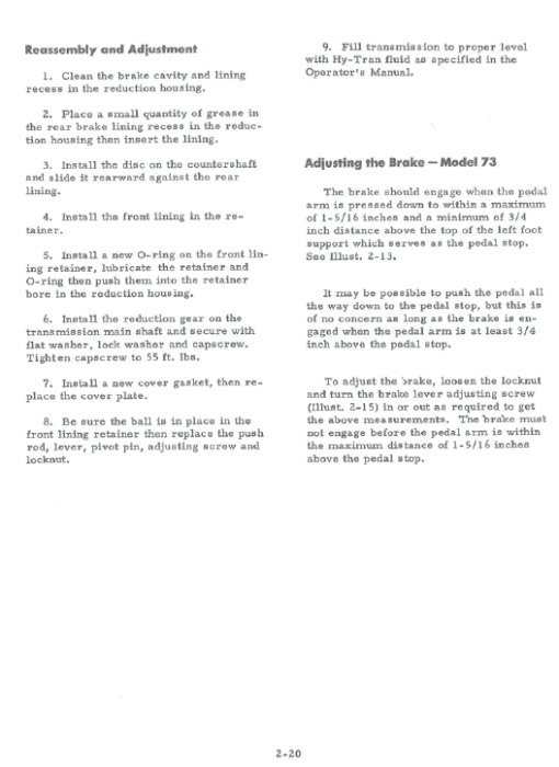 Cub Cadet 73, 106, 107, 126, 127 and 147 Tractor Manual - Image 2