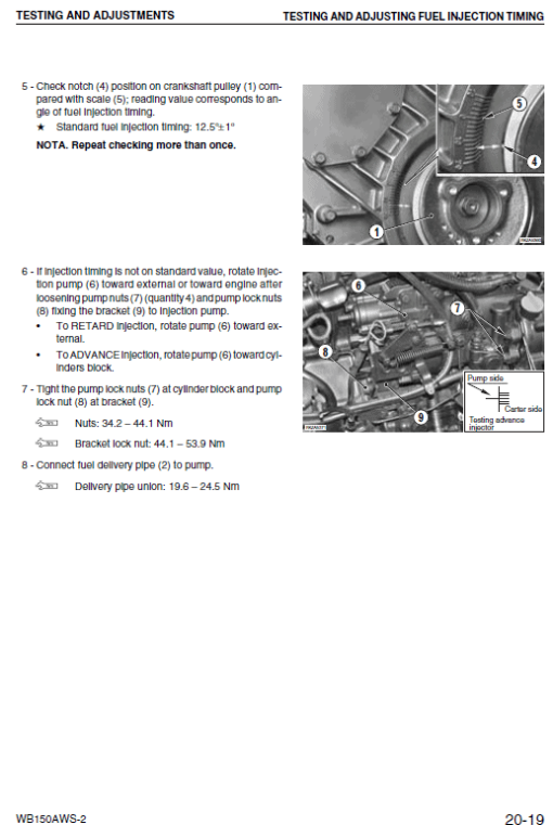 Komatsu WB150AWS-2 Backhoe Loader Service Manual - Image 4