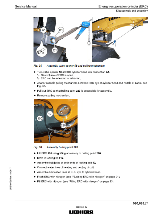 Liebherr LH40M, LH40C, LH50M Timber, LH50M Tier 4i Excavator Service Manual - Image 4