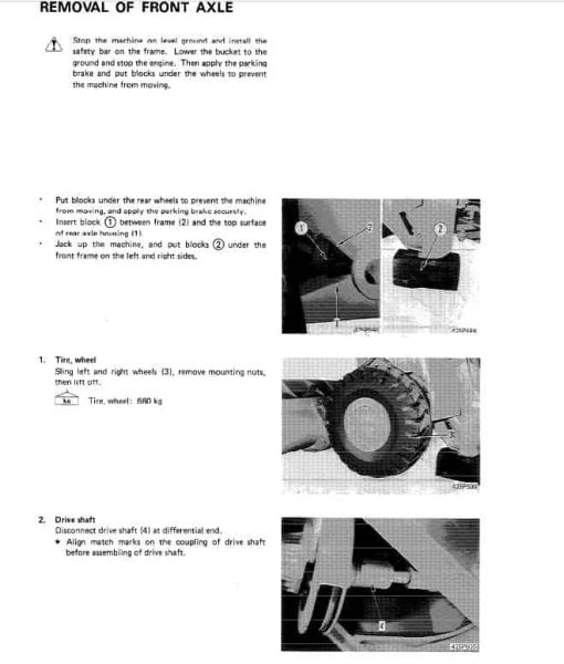 Komatsu WA500-1 Wheel Loader Service Manual - Image 4