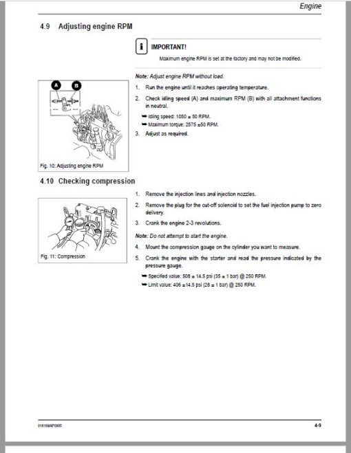 Gehl GE 803 Compact Excavator Repair Service Manual - Image 4