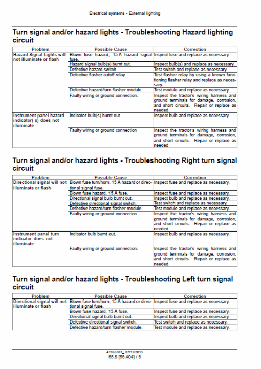 New Holland Workmaster 50, 60, 70 Tractor Service Manual - Image 4