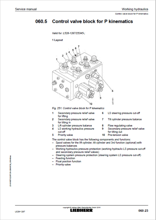 Liebherr L528 Type 1267 Wheel Loader Service Manual - Image 4