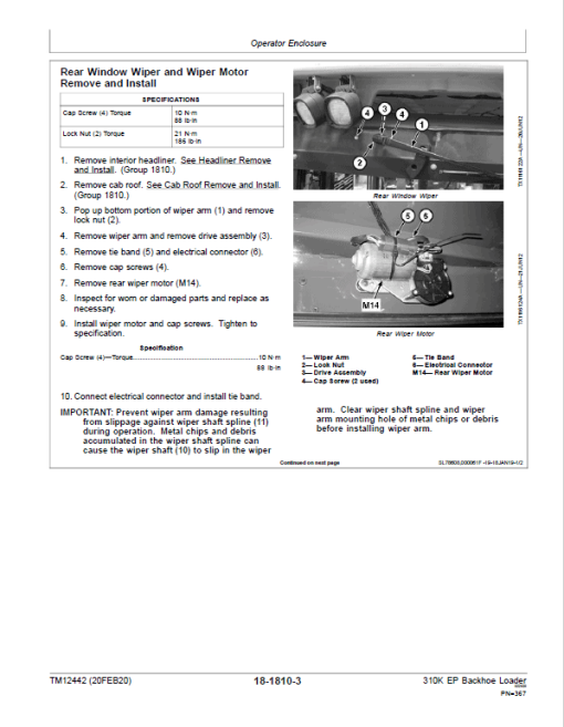 John Deere 310K EP Backhoe Loader Repair Technical Manual (S.N after G219607 - ) - Image 4