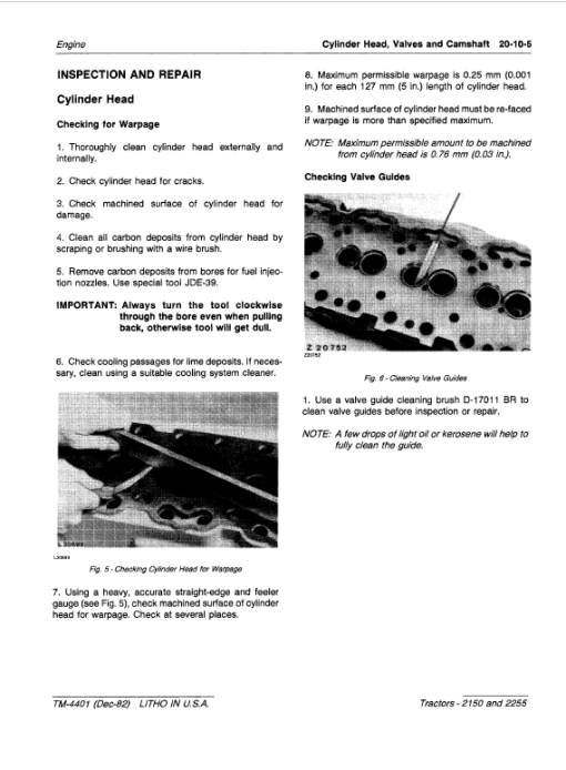 John Deere 2150, 2255 Tractors Repair Technical Manual - Image 4