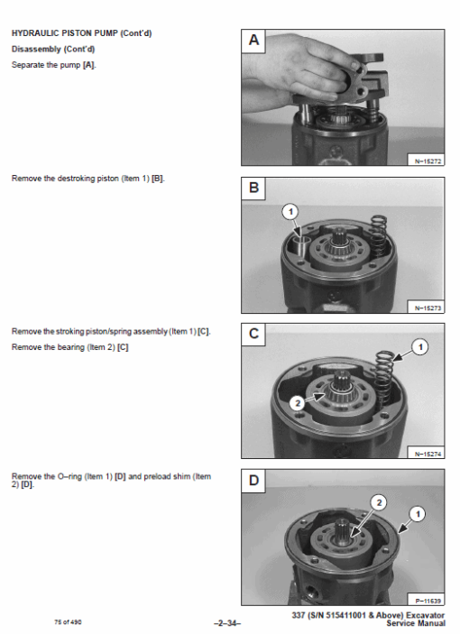 Bobcat X337 and X341 Excavator Service Manual - Image 3