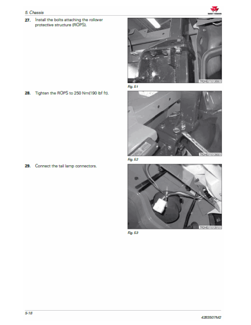 Massey Ferguson 1736, 1742, 1749, 1754, 1758, 1759 Tractor Service Manual - Image 4