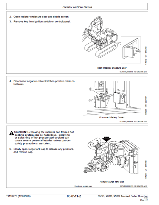 John Deere 853G, 850, 903G, 900, 953G, 950 Tracked Feller Buncher Technical Manual - Image 4