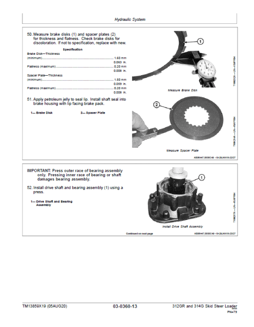 John Deere 312GR, 314G SkidSteer Loader Technical Manual (S.N from G298752 - ) - Image 4