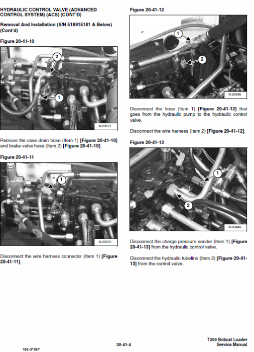 Bobcat T200 Loader Service Manual - Image 3