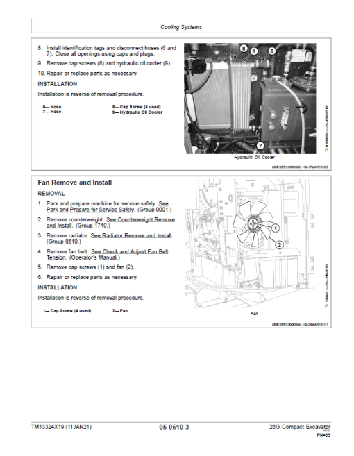 John Deere 26G Excavator Repair Technical Manual (S.N after K260001) - Image 4