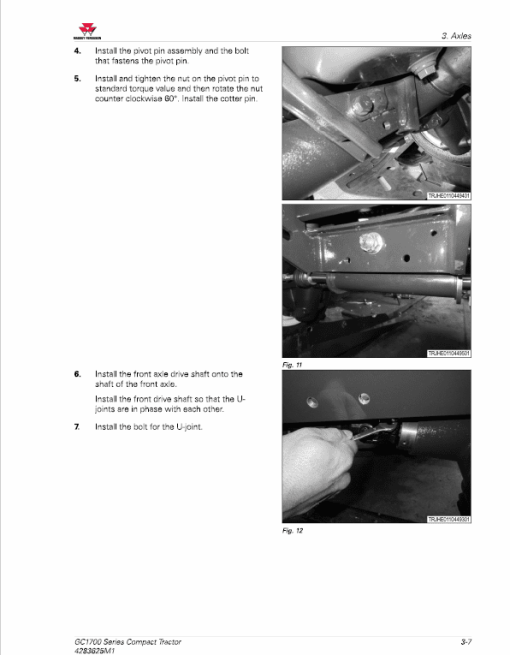 Massey Ferguson GC1723E, GC1725M Tractor Service Manual - Image 4