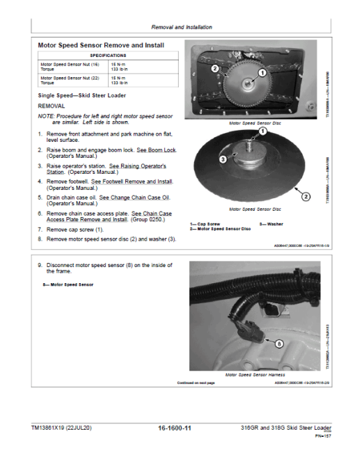 John Deere 316GR, 318G SkidSteer Loader  Technical Manual (EH Controls & S.N G298752 -) - Image 4