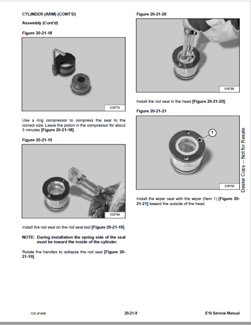 Bobcat E16 Excavator Repair Service Manual - Image 4