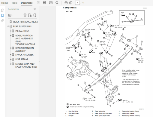 Nissan Navara D40: 2004 - 2018 Repair Manual - Image 5