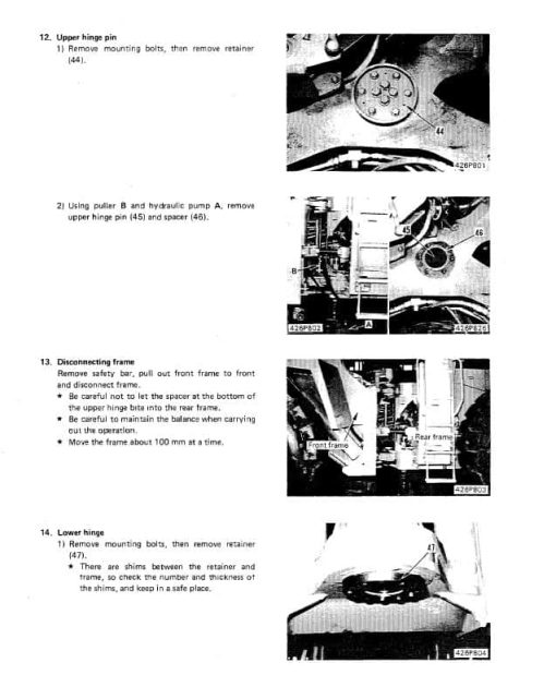 Komatsu WA600-1 Wheel Loader Service Manual - Image 4