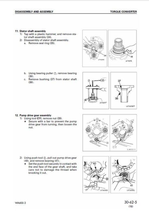 Komatsu WA600-3 Wheel Loader Service Manual - Image 4