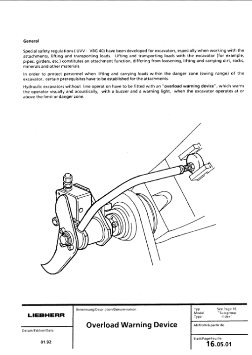 Liebherr ER900, ER902, ER912, ER922, ER932, ER942 Excavator Service Manual - Image 4