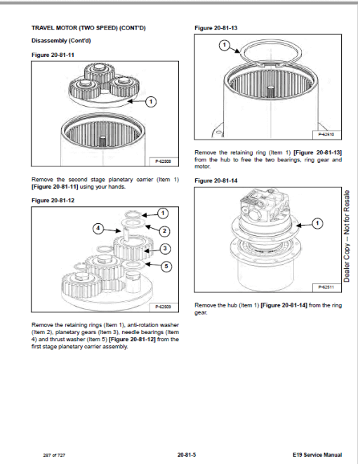 Bobcat E19 Excavator Repair Service Manual - Image 4