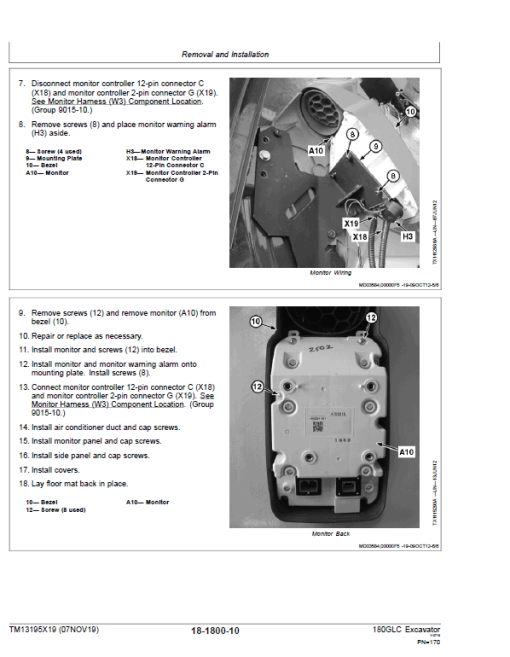 John Deere 180GLC Excavator Repair Technical Manual (PIN: 1F9180GX_ _D020001- ) - Image 4