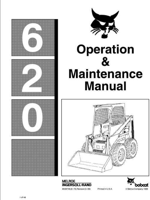 Bobcat 620 Skid-Steer Loader Service Manual - Image 5