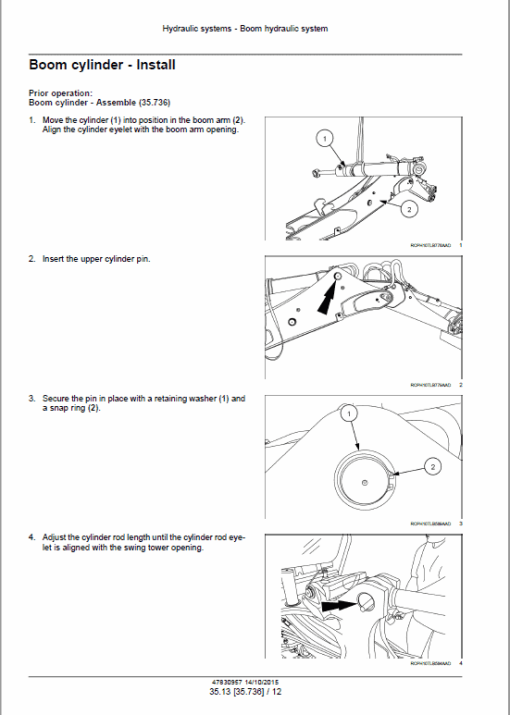 Case 580N EP Backhoe Loader Service Manual - Image 4