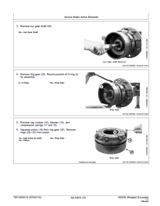 John Deere 190GW Wheeled Excavator Repair Technical Manual (S.N after E051001 - ) - Image 4