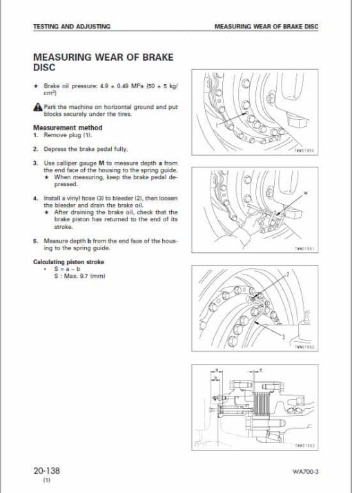 Komatsu WA700-3 Wheel Loader Service Manual - Image 4