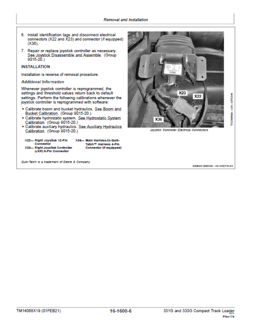 John Deere 331G, 333G Compact Track Loader Technical Manual (S.N E314413 - ) - Image 4