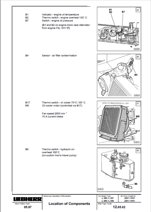 Liebherr L504, L506, L507, L508, L509, L512, L522 Wheel Loader Service Manual - Image 3