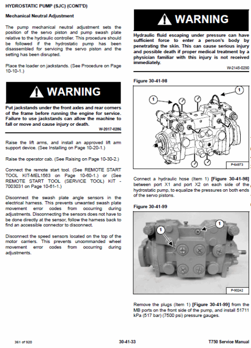 Bobcat T750 Loader Service Manual - Image 4