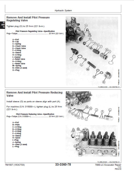 John Deere 790E LC Excavator Repair Technical Manual - Image 4