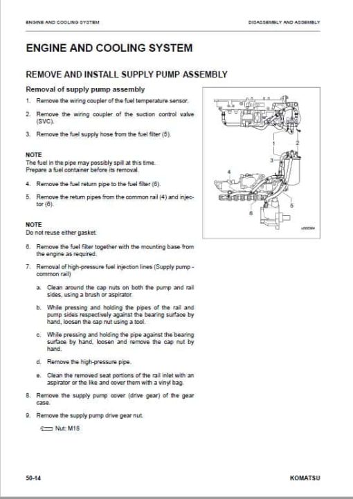 Komatsu WA80M-8E0 Wheel Loader Repair Service Manual - Image 4