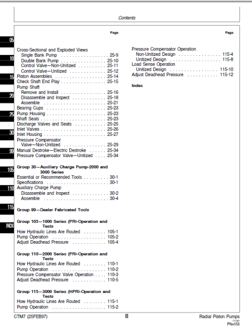 John Deere Radial Piston Pumps Component Technical Manual (CTM7) - Image 4