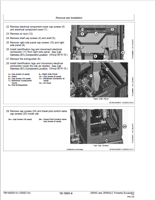 John Deere 2654G, 2654GLC Swing Excavator Repair Manual (S.N C260001 - & D260001 - ) - Image 4