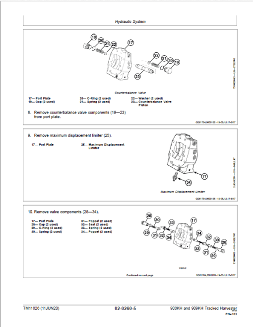 John Deere 903KH, 909KH Tracked Harvester Repair Technical Manual - Image 4