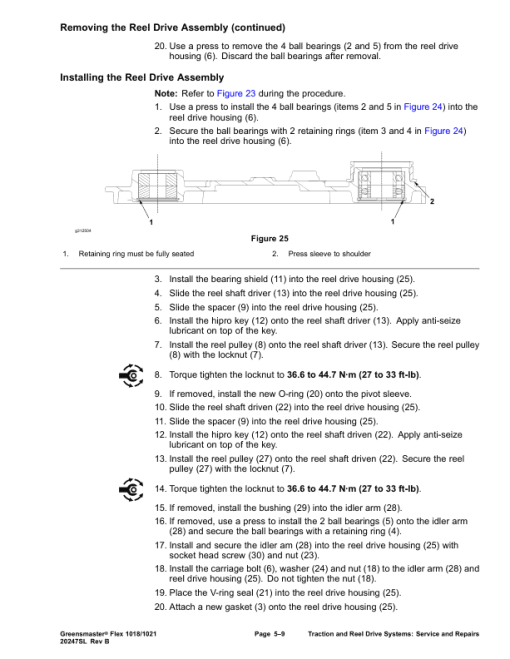 Toro Greensmaster Flex 1018, 1021 Service Repair Manual - Image 4