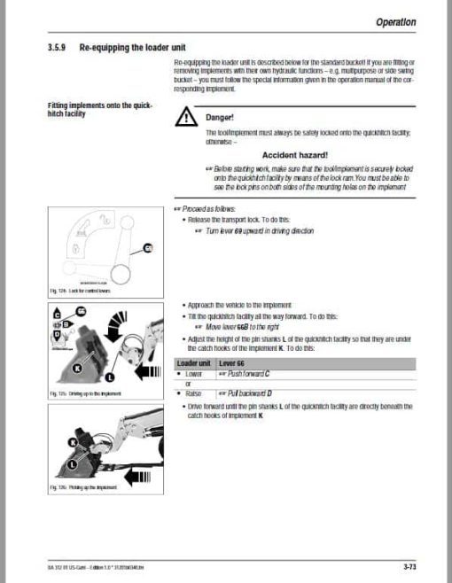 Gehl 521T Wheel Loader Operators and Parts Manual - Image 4