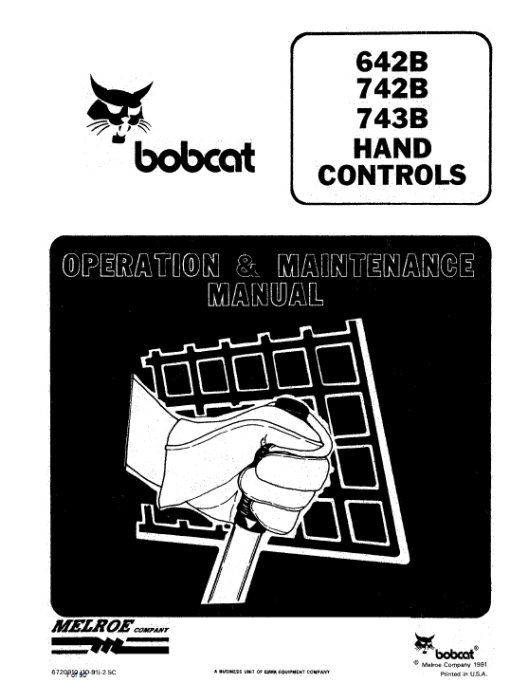 Bobcat 642B Skid-Steer Loader Service Manual - Image 5