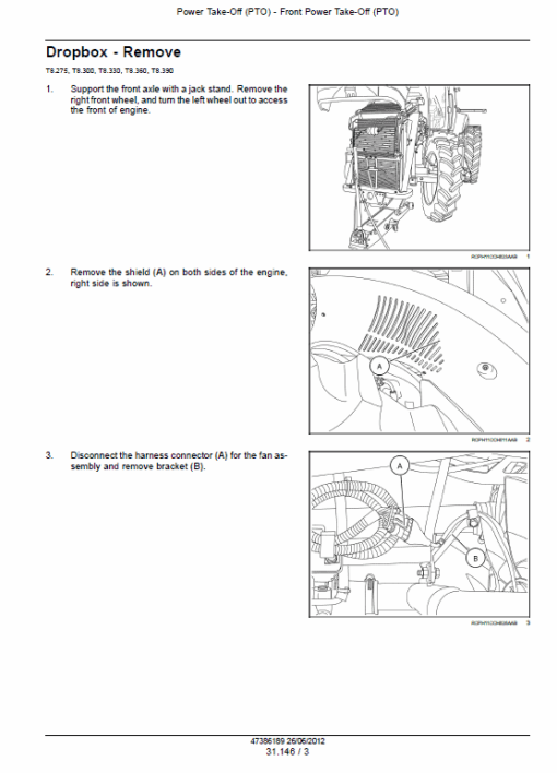 New Holland T8.275, T8.300, T8.330, T8.360, T8.390, T8.420 Tractor Service Manual - Image 4