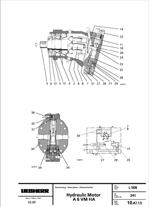 Liebherr L506, L508, L510 Wheel Loader Service Manual - Image 4