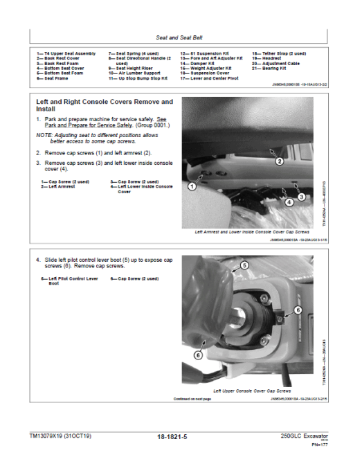 John Deere 250GLC Excavator Repair Technical Manual (PIN: 1F9250GX_ C608001 & D608001- ) - Image 4