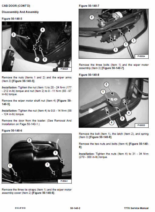 Bobcat T770 Loader Service Manual - Image 8