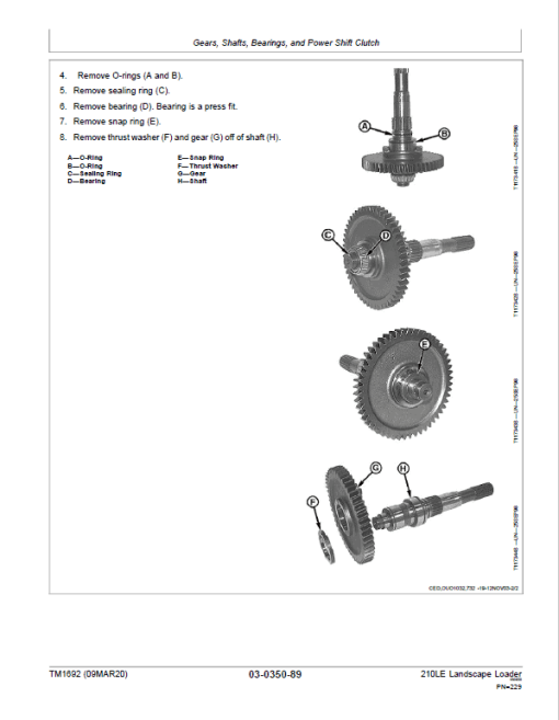 John Deere 210LE Landscape Loader Repair Technical Manual (S.N before – 888001) - Image 4